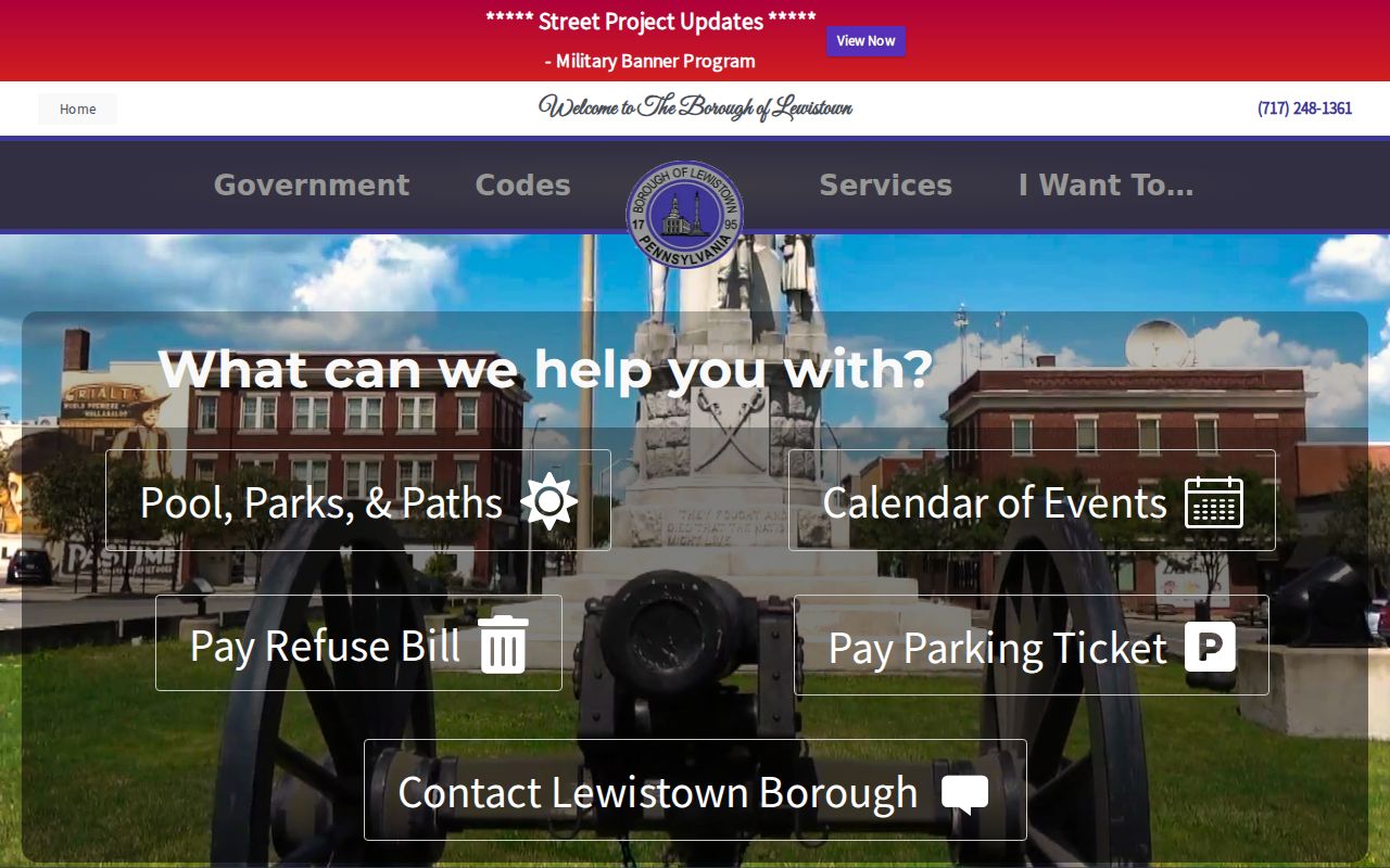 Lewistown criminal records borough government source in Mifflin County